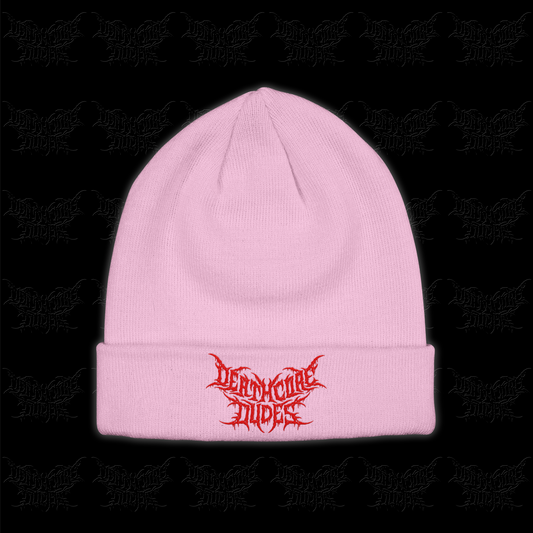 DEATHCORE DUDES Logo Beanie (Pink Variant) /25 *PRE-ORDER*